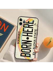 Funda de Placa de Licencia Vintage de Hawái Aloha Compatible con 16 15 14 13 12 11 Pro Max XS XR X 12 13 Mini 16 15 Plus Fundas, Funda compatible con funda  17 pro max, funda  17 pro, funda  17, funda  16, funda  16 pro max, funda  15 - AB2808 - Ver 7
