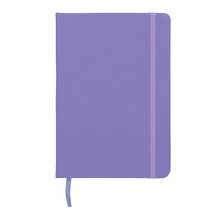 PromoClick Libreta tipo Moleskine de Poliretano  con 90 Hojas de raya y banda elástica para sujetar cubierta. - Lila Púrpura - Ver 6