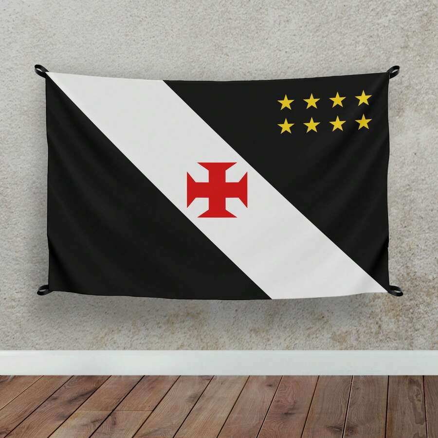 Bandeira Decorativa - Vasco - Multicolorido - Visão 1