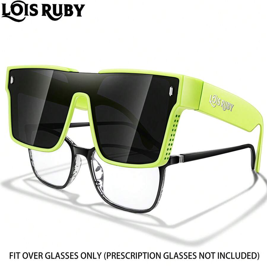 1 PC Fashionable Oversized Sunglasses For Both Men And Women For Daily Wear, Shopping, Festival Parties, Travling, UNISEX - Multicolor - View 1