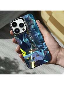 Funda de teléfono E-Edgerunners Game Cyberpunk compatible con 16,15,14,13,12,11,Mini,Pro,MAX, cubierta negra mate a prueba de golpes, funda compatible con funda  17 pro max, funda  17 pro, funda  17, funda  16, funda  16 pro max, funda  15 - Z2 - Ver 8