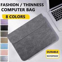 13.3 Inch Laptop Sleeve, 13-13.3 Inch Shock-Resistant Laptop Inner Bag, Compatible With Macbook 13 Air 13 13.6 M4 M3 M2 M1/Pro 13/Pro 14, HP, Asus, Lightweight Carrying Laptop Bag, Envelope-Style PU Leather Business Briefcase, 12.9 Inch Tablet Bag, Unisex - Multicolor - View 11
