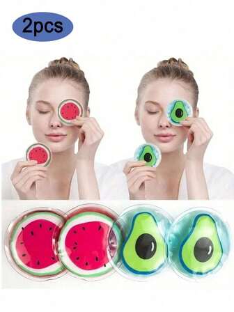 Cute Cartoon Gel Eye Masks, Available In Multiple Colors.