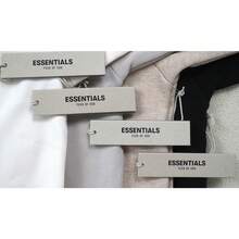 ESSENTIALS Fear Of God Hoodie Unisex Pullover Hoodie, Men&Women Oversized Fit, Relaxed, Comfortable Fit Through The Body, Streetwear Styling With Function Pockets Embrace A Modern, Color: Light Grey Heather, Black, Charcoal, Apricot, White - 白色 - 查看 7