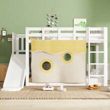 Kids Bed Frames, Headboards & Footboards - White + Wood + 90cm*200cm - View 5