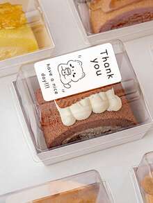 100 Stickers For Sealing Gift Boxes, Decorative Stickers For Dessert Cake Boxes, Adhesive Labels, And Thank You Stickers For Takeout Packaging. - Multicolor - View 5