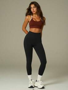 UONNOU 3pcs Women Sports Shaping Leggings Set, Yoga Pants, Tights, Lift Butt, Waist & Abdomen Slimming