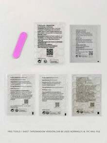 10片/套 手工可爱甜美棺材形美甲贴纸，Y2K风格渐变腮红底色，搭配星星、格子、波点、彩色钻石图案，以及3D蛋糕边蝴蝶结、猫爪、樱桃设计，精致优雅的美甲用品，手工按压式美甲贴片 - 粉色 - 查看 9