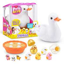 ZURU Pets Alive Mommy Duck & Baby Surprise Nurturing Play Surprise Hatching Interactive Toy