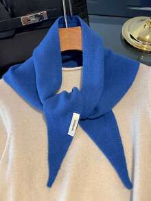 1pc 100% Wool Triangular Scarf, Versatile And Warm, Suitable As Headwear, A Fashionable Multifunctional Gift Choice - Multicolor - View 11