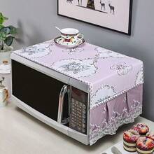 1pc Fabric Microwave Oven Cover, Dust Cover For Oven, Women's Day, Travel Essentials, Wedding Favors, Y2k, Bedroom, Car Accessories Women, Kitchen Decor,Wedding,Y2k,Party - Multicolor - View 19