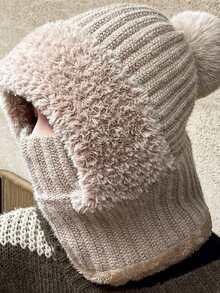 1 件 WarmthMax 保暖内衬针织帽 - 防风、保暖、护耳、连帽围脖、透气、吸湿排汗，寒冷天气万圣节冬季秋季户外骑行必备 - 彩色 - 查看 15