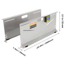 Herramienta de alineación de ruedas  Camber/Rueda/medidor de puntera Placas de puntera Cintas métricas - Gris - Ver 10