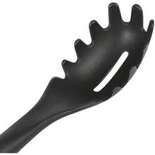 Oster Baldwyn - Espátula de nailon de 33 cm, color negro con mango de acero inoxidable(Spaghetti Server Acero inoxidable) - Multicolor - Ver 3