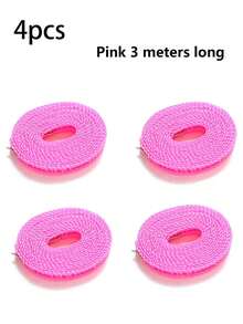 1pc 3m, 5m,10m Pink, Green, Blue Drying Clothes With Clothesline, Bedding With Clothesline, No Need For Punching Holes, Home Outdoor Windproof And Anti Slip Drying Clothes With Clothesline, Thick Bedding, Hanging Clothes, Balcony - Multicolor - View 26