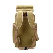 70-Liter Backpack For Men, Ideal For Long Outdoor Hikes, Multifunctional Canvas Travel Bag, Lightweight And Durable Travel Backpack, Perfect For Leisure, Sports, Hiking And Travel, With Plenty Of Storage Space For Equipment - Army Green - View 9