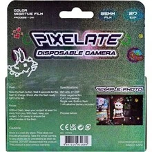 Retocolor Pixelate 400 - Cmara de pelcula desechable de 35 mm 27EXP, ISO400, pelcula negativa de color, sin enfoque, fcil de usar, flash integrado, de un uso pelcula y batera incluida - Pixelar - Ver 3