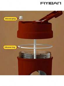 FIYIBAN 1pc Portable Electric Coffee Cup, Supports USB Charging, 7000 RPM, High-Quality Material, Suitable For Hot & Cold, Can Stir Coffee Powder, Soy Milk, Oatmeal Etc., Portable & Easy To Use, Ideal For Outdoor Use, Also A Great Gift - Multicolor - View 5