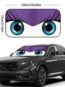 59.06 x 27.5 英寸可折叠汽车挡风玻璃遮阳罩，适用于轿车、SUV 的遮阳保护罩 - 150*70cm - 查看 13