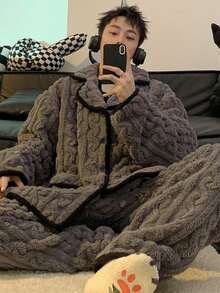 Men Loungewear Sets - Xám - Xem 4