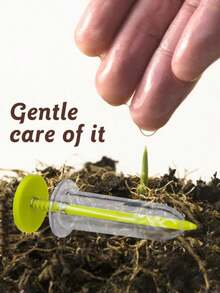 1pc Garden Seeds Dispenser, Mini Handheld Flower Grass Syringe Seeder Garden Seeds Dispenser Sowing Supplies For Garden Seeds - Multicolor - View 6