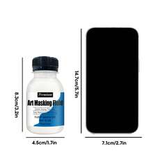 75毫升易撕液体乳胶遮蔽液 - 绘画胶 - 速干 - 适用于墨水 - 水彩 - 水粉绘画和插图 - 美术工艺用品。