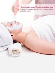 1-40pcs Professional Esthetician Facial Care Spa Set, Portable Face Mask Mixing Bowl, Dual-Head Silicone Brush Scraper, Fan-Shaped Mask Applicator Brush, Measuring Spoon, Suitable For Spa Centers And Home Gatherings, Sleepovers, Party, Skincare Mask Mixing Tool Kit - Multicolor - View 6