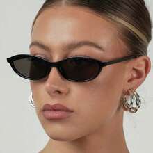 1/2/3/4/5pcs Geometric Plastic Full Frame Multi-Color Leopard Print Retro Personalized Women's Fashion Glasses - 3pcs - View 4