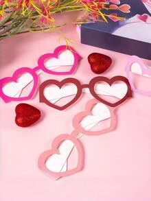 情人节心形纸杯，情人节相机配件，派对氛围装饰，情侣摄影道具，时尚装饰眼镜，派对氛围道具，情侣互动趣味装饰纸杯套装，多种颜色可选，情侣约会摄影道具，朋友聚会派对装饰。