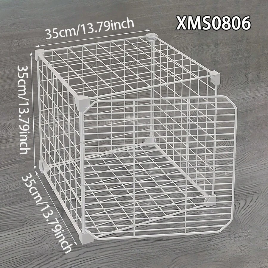 猫咪吹风机笼，防抓咬猫咪美容笼，家用小型动物笼，铁艺笼，猫咪吹风机笼 - 彩色 - 查看 1