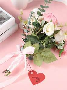 100 de etichete elegante pentru cadouri în formă de inimă - fabricate din carton de înaltă calitate, potrivite pentru ambalarea cadourilor de nuntă, surprize de Ziua Îndrăgostiților, decorațiuni pentru cadouri de ziua de naștere, decor pentru coșuri cu ouă de Paște, sărbători aniversare și diverse proiecte artizanale sezoniere. Etichete pentru ambalarea cadourilor de Ziua Recunoștinței.