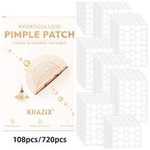 360pcs+12/720/108pcs Acne Pimple Patch, Hydrocolloid Material, Alcohol-Free, Gentle & Non-Irritating, Invisible & Ultra-Thin, Suitable For All Skin Types
