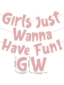 Banner de brillo neón rosa "Solo quiero divertirme" - Despedida de soltera - Cumpleaños - Fiesta de pijamas - Fiesta de noche - Decoraciones, suministros, recuerdos y regalos - Multicolor - Ver 13