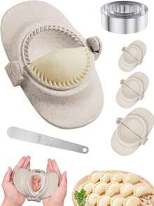 7/3/1 Pcs Large Pastry Dough Cutter Set - Durable Plastic & Stainless Steel Dumpling/Pie Cutter With Ergonomic Handle, Easy Release & Clean, Multi-Color Baking Tools, Suitable For Home/Professional Kitchen, Christmas Gift