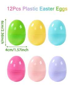 24pcs Fillable Easter Eggs, Mixed Color Easter Eggs, Easter Party Favors, Easter Surprise Eggs, Easter Decoration, Easter DIY Craft Eggs, Easter Coloring Eggs, Easter Gift Box, Easter Candy Box, Easter Stuffed Snacks, Easter Egg Hunt, Easter Party Supplies, Easter Table Decor, Easter Room Decor, Easter Home Decor, Party Favors - Easter Egg - View 12