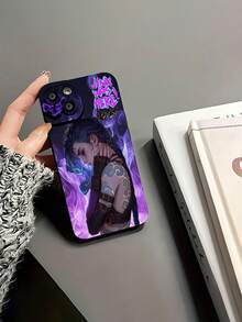 Funda para teléfono Chic Jinx inspirada en Purple Mist con diseño de silueta, compatible con fundas ,  17,  16 Pro Max,  15 Pro Max,  13 y  12. Fabricada en TPU, ofrece protección anticaídas. Un regalo perfecto para amigos, gamers y ocasiones especiales.funda de ,  funda de  16, Navidad,  fundas de , funda de  15,  17 Pro Max, fundas para , funda de  16 Plus, regalos de Navidad, funda de  13, funda de teléfono de Navidad, funda de  16 Pro - Negro - Ver 6