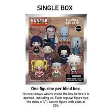 Viz Media 1 PIEZA Figura de anime 3D de Hunter X Hunter con licencia oficial, bolsa ciega con un llavero aleatorio de Gon, Killua, Kurapika, Leorio, Hisoka o Chrollo. Figuras de anime detalladas y coleccionables, perfectas como decoración de mochila o relleno de calcetines. Regalo perfecto de Navidad para amigos y fans del anime. - Multicolor - Ver 5