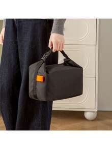 1个保温午餐袋，防漏保冷袋 - 耐用布料午餐盒，男女通用食品收纳整理袋，适用于学校、食堂、青少年/上班族、野餐、海滩、家庭厨房 - 彩色 - 查看 3