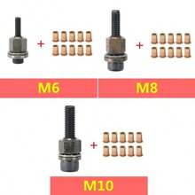 30-delars nitmutterverktygssats - Legerat stål, M3, M5, M8 industriellt nitmuttersättverktygssats, manuell nitpistol | Nittänger, lämplig för hemmafixare, möbler, bilreparationer och metallbearbetningsprojekt, herrverktyg, gör-det-själv-verktyg, multifunktionella verktyg