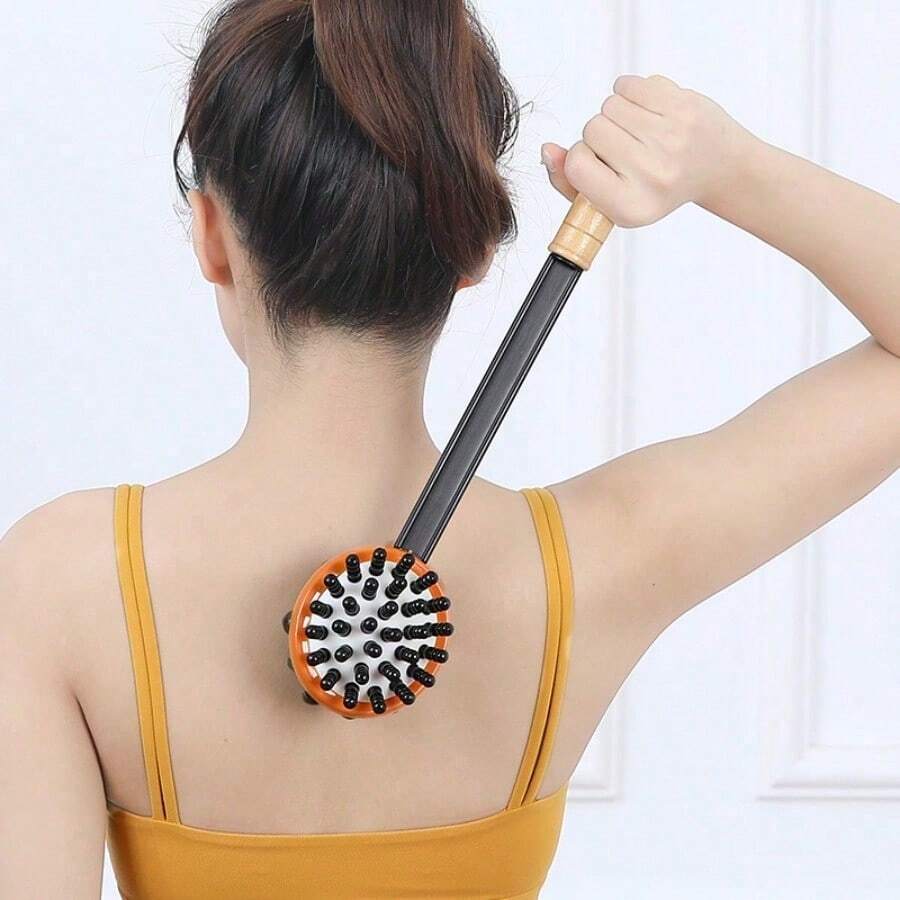1pc Handheld Back-Tapping Wonder Tool Knocking Massage Hammer Wooden Meridian Massage Stick Tapping Tool For Neck, Shoulders And Back Shoulder Hammer For Fitness