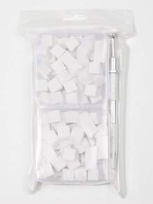 2-Box Set Of 100pcs Mini Sponge Blocks With 4 Claws Tweezers Gripper, Manicure Nail Painting Gel Ombre Coloring Sponge Gradient Nail Gel Polish Tools - Multicolor - View 6