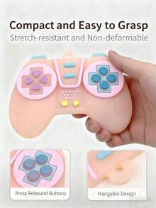 ETETOO 1pc Silicone Game Controller Teether, Infant Chewing Toy With Anti-Swallowing Design, Educational Teething Toy For 6-12 Months Babies