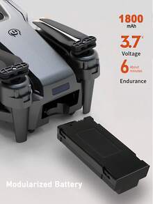 CASRRA Drone K9 con cámaras duales, equipado con caja de almacenamiento plegable para fotografía aérea conveniente. Este innovador cuadricóptero multifuncional se puede controlar a través de una aplicación, con control de velocidad, control de detección de gravedad, volteretas de 360 grados y aterrizaje con un solo toque. Un regalo ideal para principiantes adultos, fiestas de cumpleaños, festivales, Navidad y Halloween. - Negro - Ver 5