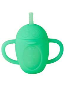1 Pc 150ml (6.76oz) Baby Silicone Cup With Handle, Penguin Shape, Multi-Functional Portable Water Bottle, Child Feeding Training Straw Cup.Baby Bottles,Baby Stuff ,Baby Bottle ,Sippy Cups ,Sippy Cup ,Water Bottle For Kids - Multicolor - View 9