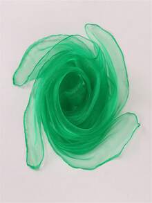 5条尼龙感官玩具围巾，色彩缤纷的糖果色舞蹈方巾套装，适合日常玩耍、舞蹈和杂耍，是圣诞节、新年和万圣节等节日活动的百搭礼物 - 彩色 - 查看 11