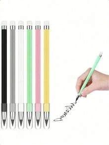 Conjunto de 12 lápis HB Eternal, pretos, tecnológicos, inquebráveis, que não precisam ser apontados, ideais para desenho. Ótima opção de presente para o Dia dos Pais, Dia das Mães e para amigos. - Verde - Ver 1