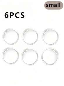 6/5/4pcs Rubber Wall Protector Pads, Self-Adhesive Door Knob Bumpers, Soft Flexible Cushion Stoppers, Twist-On Design, Waterproof, Suitable For Fridge, Garage, Office, Bathroom, Kitchen, Reusable