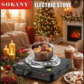 SOKANY 1pcMulti-Function Electric Stove, Cooking Home Electric Stove, Steam, Stir Fry, Deep Fry, Frying, Cooking, Stewing, Simmering, Hot Pot, A Stove Multi-Purpose