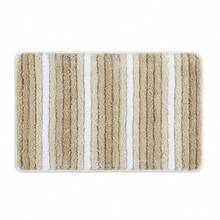 SoHome Alfombra de baño a Rayas, súper Suave, Extra Absorbente, Alfombra de baño Perfecta para Ducha y baño, Lavable a máquina, Antideslizante, 20 x 32 Pulgadas, Color Beige - como en la foto - Ver 1