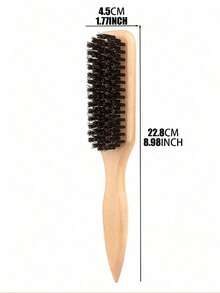 1 pièce Set de brosse à cheveux et brosse à barbe unisexe, brosse à cheveux professionnelle sans parfum, peigne dégradé et brosse de nettoyage, brosse à queue de cheval lisse, brosse pour cheveux épais/fins, convient pour la Fête nationale, la salle de bain, le massage du cuir chevelu, la rentrée scolaire, les voyages et la vie quotidienne, Noël, la décoration de Noël, les cadeaux de Noël - Multicolore - Voir 12